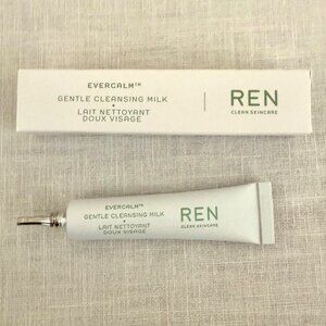 Ren Evercalm Gentle Cleansing Milk Sample Size 0.03oz Vegan Clean Skincare